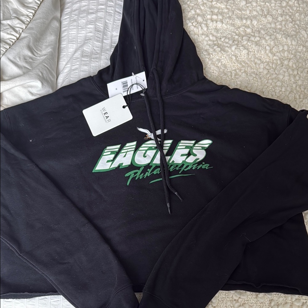 Eagles Philadelphia Black Hoodie wear by Erin Andrews
